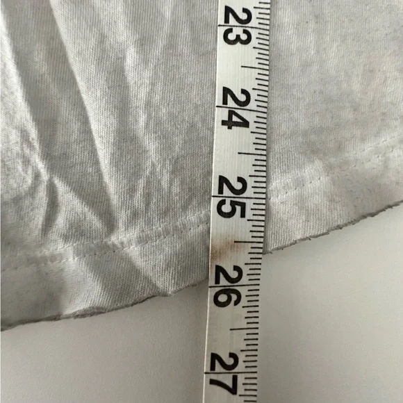 NWOT Vintage Zara Trafaluc Grey V-Neck Short Sleeve Chain Epaulette Tee M - Picture 14 of 16